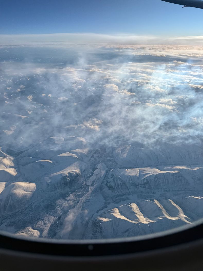 Northern Canada and Alaska from the plane